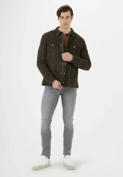 Leren Jas - Verde Scuro -ZALANDO WINKEL a79e32e10a434f5aa3850550b66a74ef