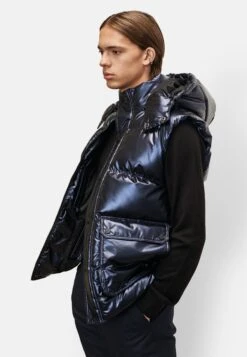 Standard Fit Casual Plain - Bodywarmer - Navy Blue -ZALANDO WINKEL a7b4d7078aa747338ba58d3a32464352