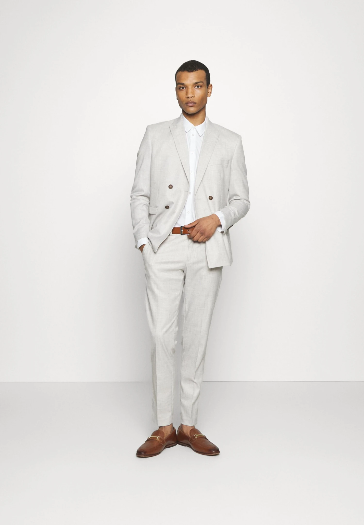 The Fashion Suit Peak- Kostuum - Grey Melange 4 The Fashion Suit Peak- Kostuum - Grey Melange - Afbeelding 2
