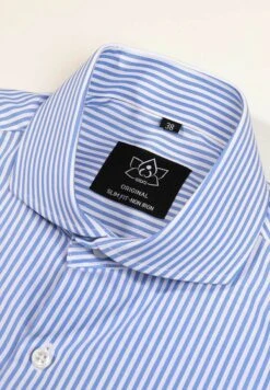 Striped Non Iron - Overhemd - Light Blue -ZALANDO WINKEL a859a16b260d4fd59df55af7340fe72a