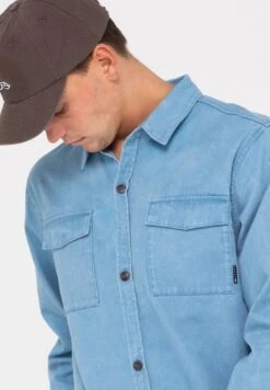 Rusty Dennis Chopper Long Sleeve- Overhemd - Ash Blue -ZALANDO WINKEL ab6a8bd756744f1e86b150a232d9a27c