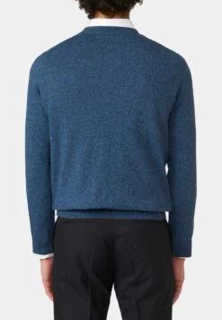 Oscar Jacobson Custer Roundneck - Trui - French Blue -ZALANDO WINKEL abb8624fed7a404b95377a242dba15a3