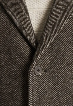 Solid Sdtave Herringbone Coat 21105919 - Mantel - Black -ZALANDO WINKEL ac0bad3b9ba245d7951c31b479d9594c