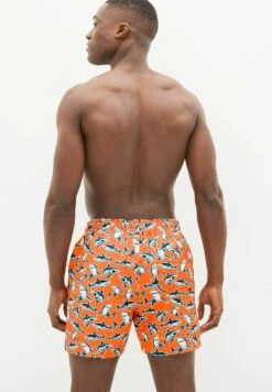Next Printed Standard - Zwemshorts - Orange Shark Print -ZALANDO WINKEL ac28ba7ff33145428c0c73f20b5d8aa2
