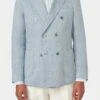 Oscar Jacobson Farris Patch Soft - Blazer - Blue Chambray -ZALANDO WINKEL ac8cce2539fb428783da7272a4490a56
