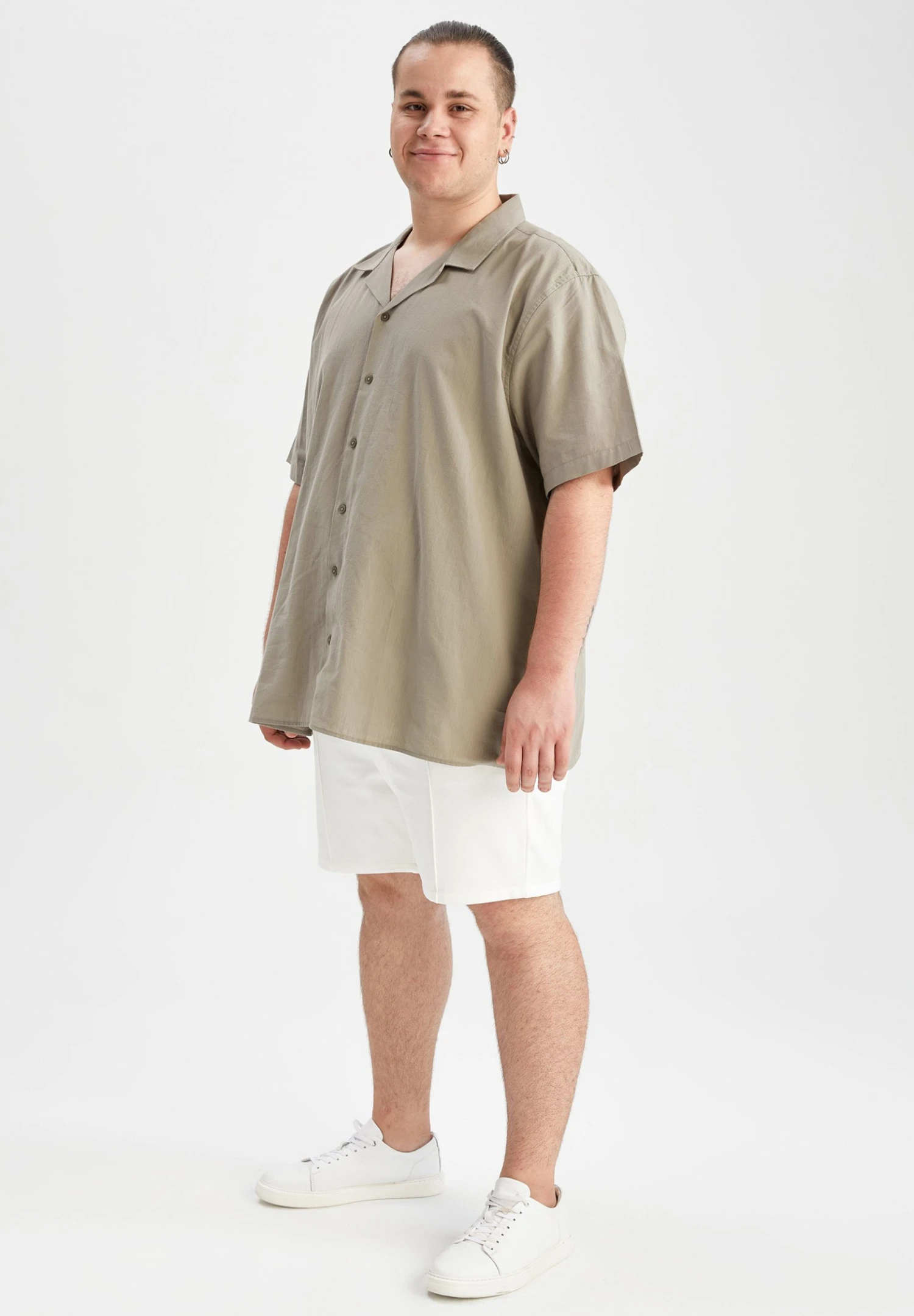 DeFacto Fit - Overhemd - Khaki 4 DeFacto Fit - Overhemd - Khaki - Afbeelding 2