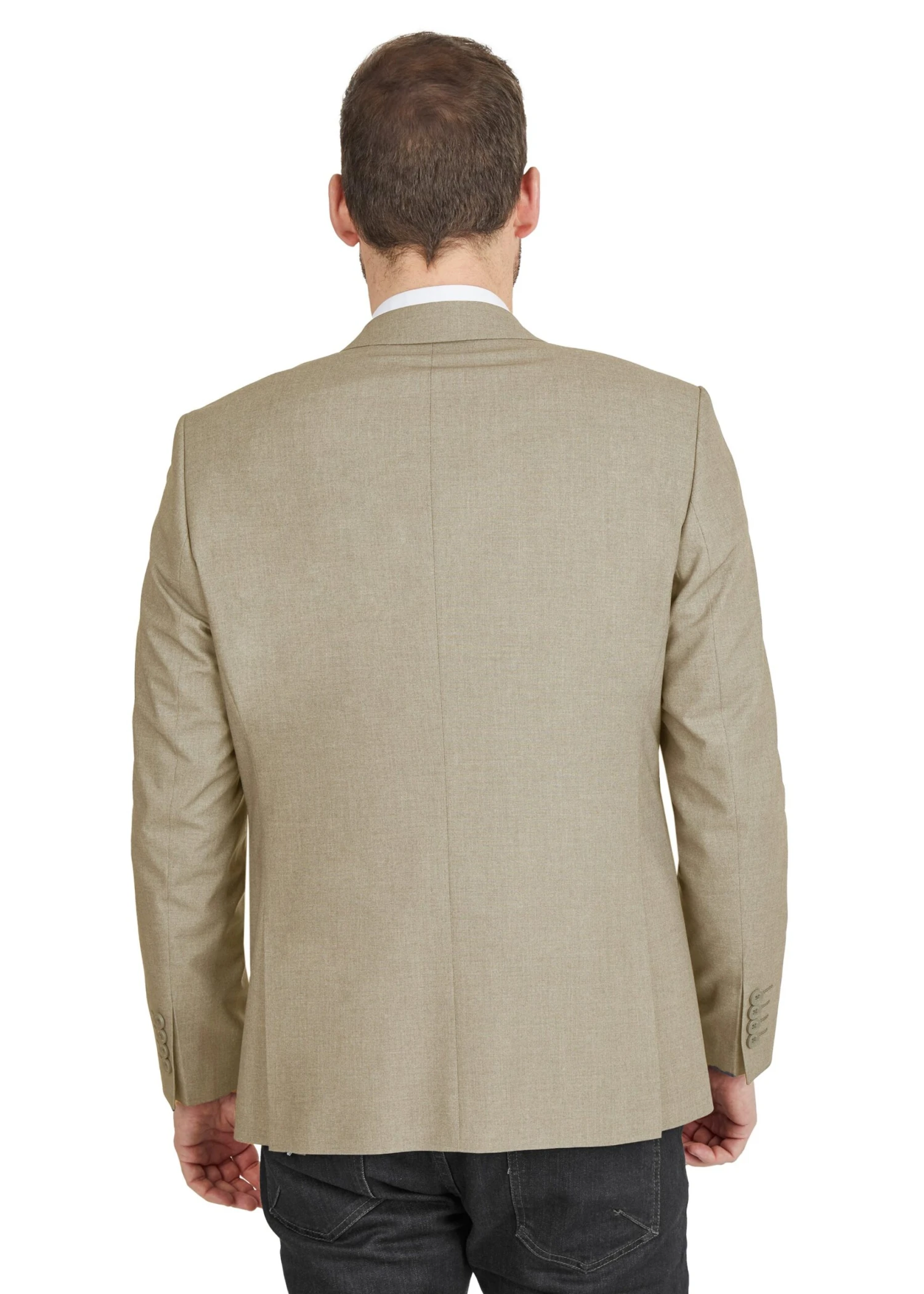 Regular Fit - Blazer - Sand 5 Regular Fit - Blazer - Sand - Afbeelding 3
