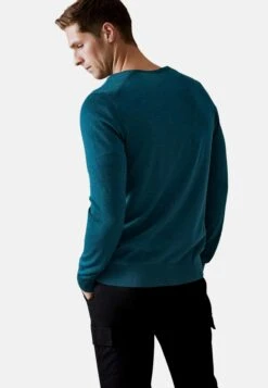 Marks & Spencer Pure Extra Fine Merino Wool V Neck - Trui - Teal -ZALANDO WINKEL b0da4a2af7a847e68085a01be6a3ea3b