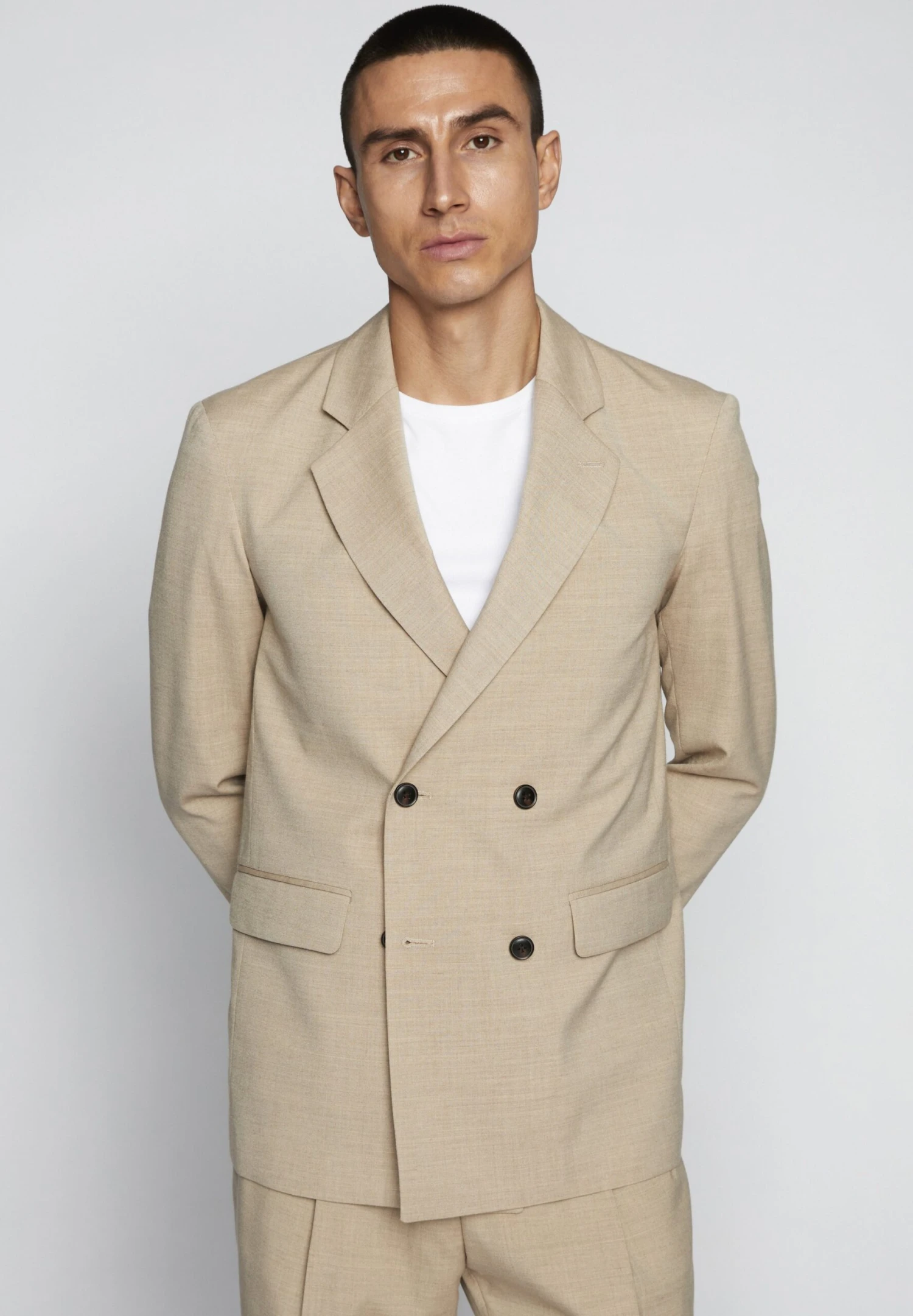 Matinique Mawalker Double Heritage - Halflange Jas - Simply Taupe 3 Matinique Mawalker Double Heritage - Halflange Jas - Simply Taupe