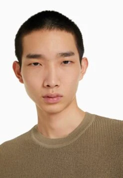 BERSHKA Round Neck - Trui - Brown 11 BERSHKA Round Neck - Trui - Brown -ZALANDO WINKEL b1ea73a37f2144ae8be22504afd1c556