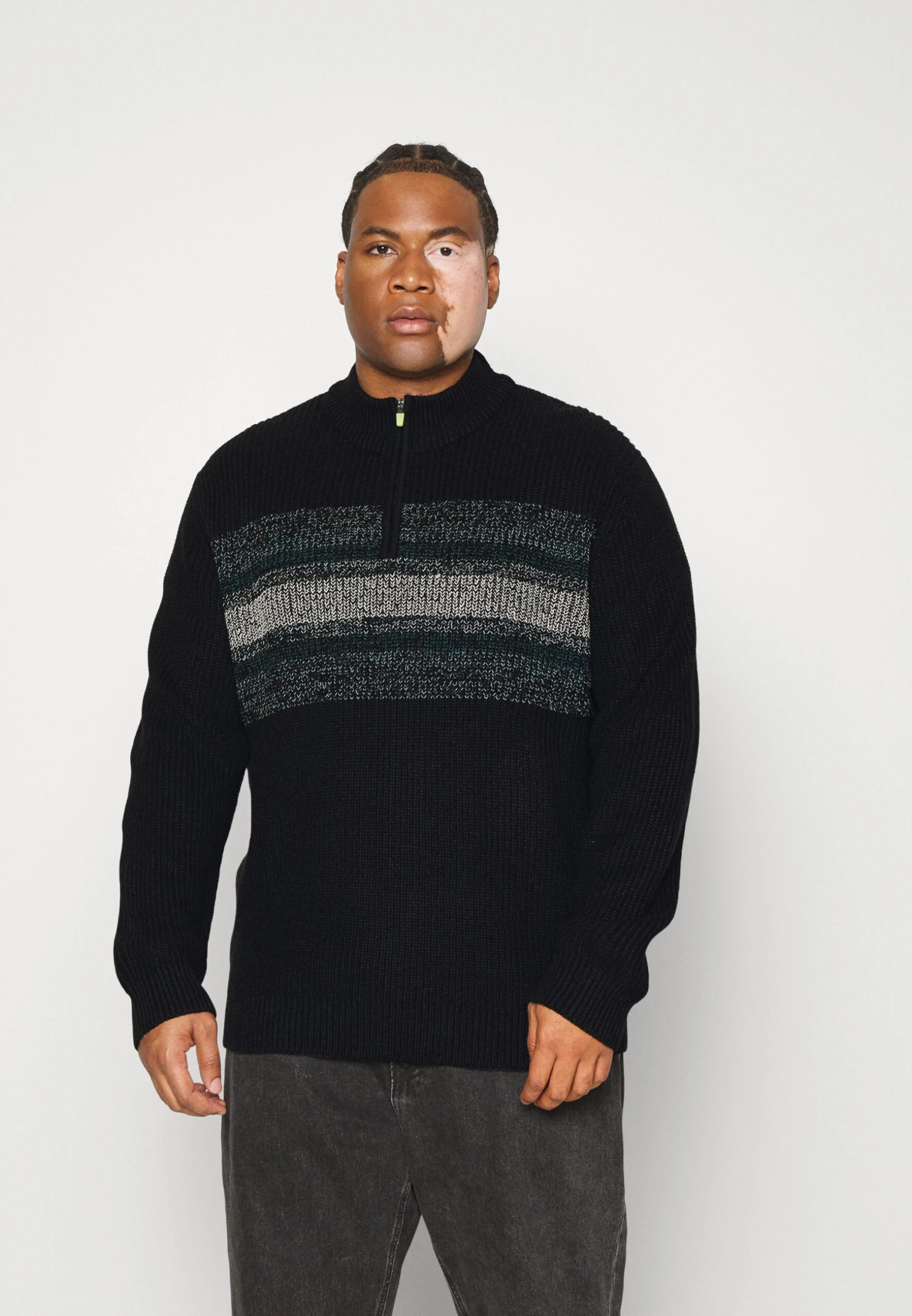 Jack & Jones Jcofriday Half Zip Plus - Trui - Black 3 Jack & Jones Jcofriday Half Zip Plus - Trui - Black