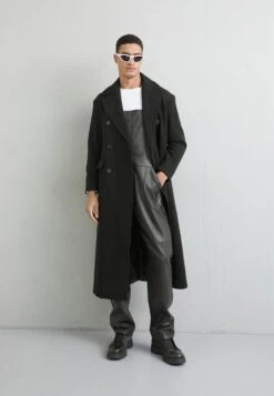 Long Coat - Mantel - Black -ZALANDO WINKEL b2b23da415364c4abbf6c69fb03b0152