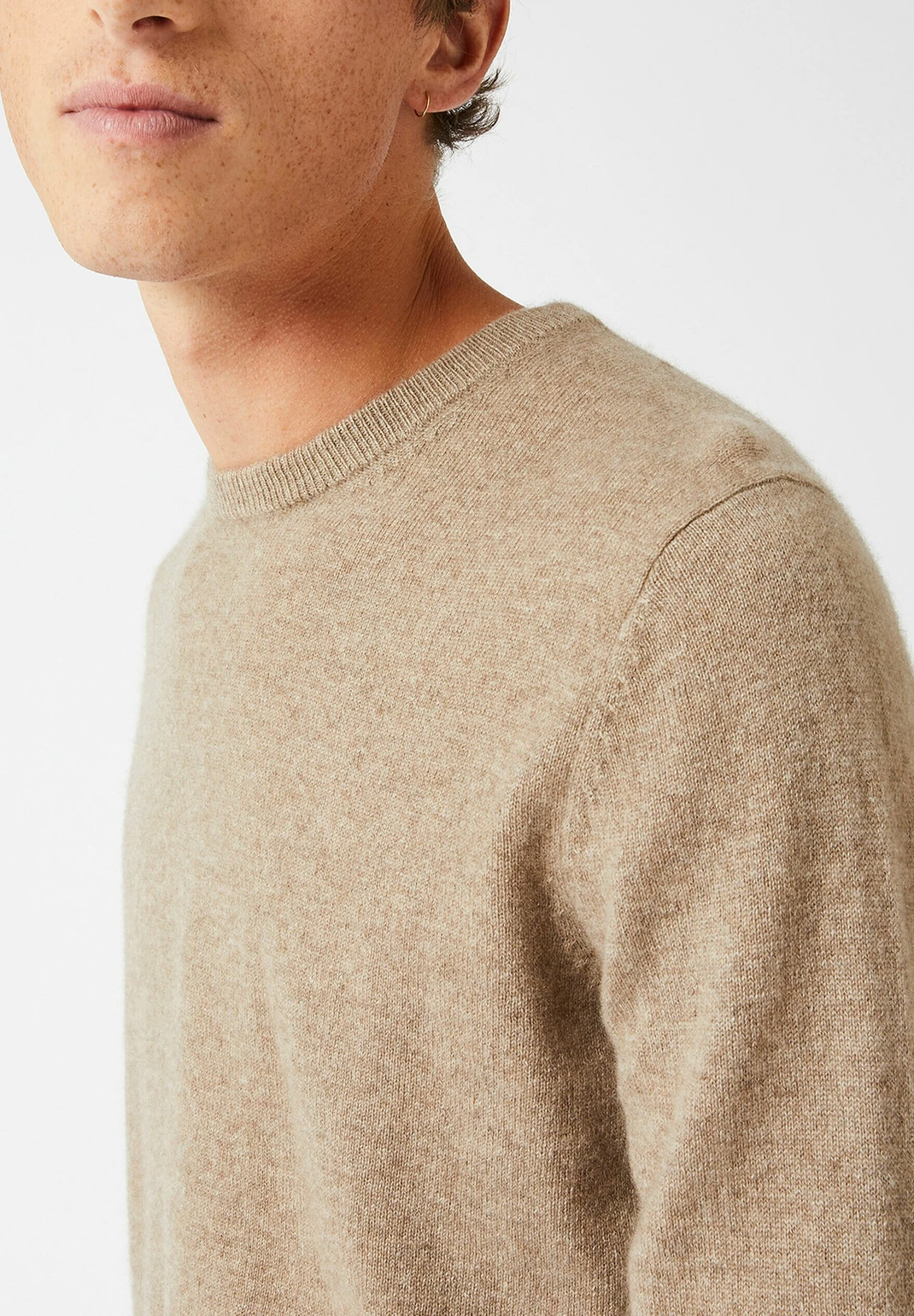 RODIER Round Neck - Trui - Taupe 5 RODIER Round Neck - Trui - Taupe - Afbeelding 3