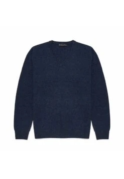 V-Neck - Trui - Denim