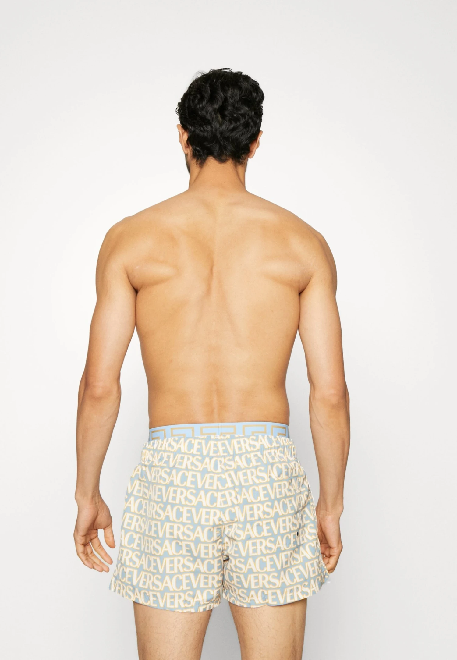 Golfo Versace La Vacanza - Zwemshorts - Light Blue/Ivory 4 Golfo Versace La Vacanza - Zwemshorts - Light Blue/Ivory - Afbeelding 2