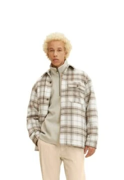 TOM TAILOR Denim Halflange Jas - Off White Beige Big Cosy Check 17 TOM TAILOR Denim Halflange Jas - Off White Beige Big Cosy Check -ZALANDO WINKEL b4d708b072874024ad3cd4aa039c37c2