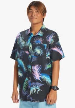 Quiksilver Kurzärmliges - Overhemd - Black Tropical Glitch -ZALANDO WINKEL b58c1eafa54b4aeeb93cd7c5101f522f