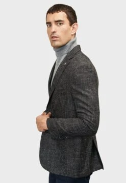 Comfort Fit Figured - Blazer - Black -ZALANDO WINKEL b6083acc7f32469c8e366ec98f47d5fd