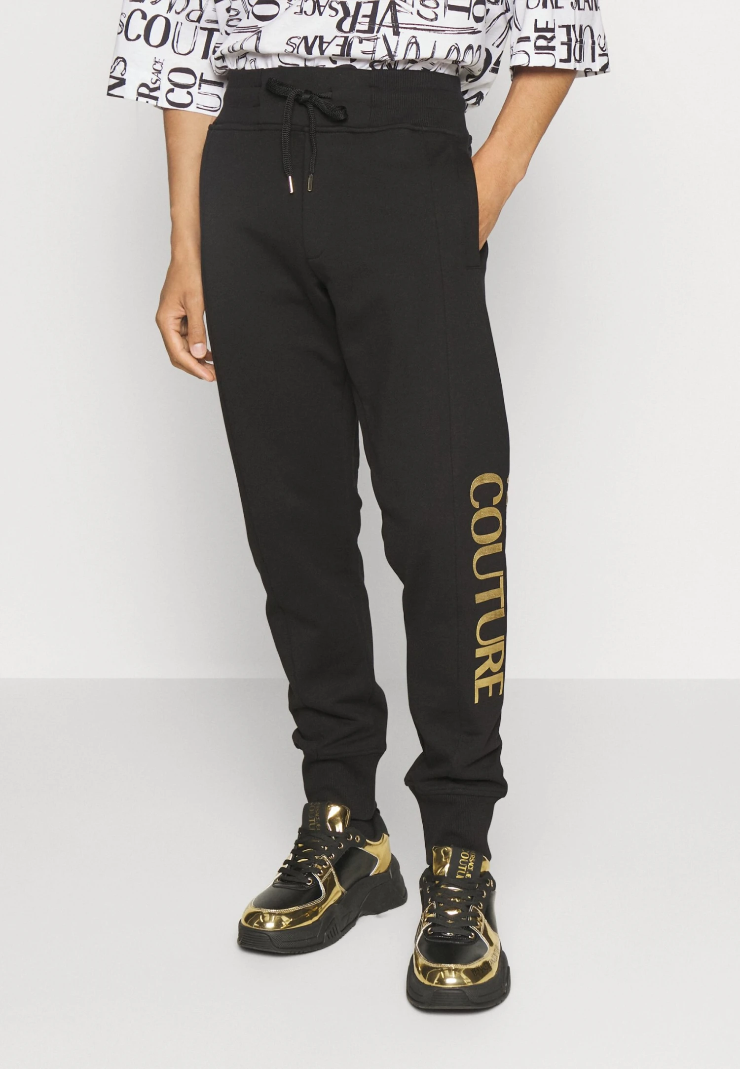 Logo Tick - Trainingsbroek - Black/Gold 3 Logo Tick - Trainingsbroek - Black/Gold