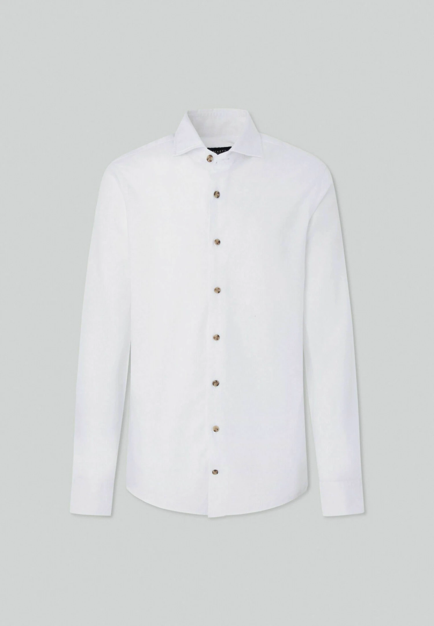 Hackett London Piece Dyed Soft- Overhemd - White 10 Hackett London Piece Dyed Soft- Overhemd - White - Afbeelding 8