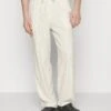 Pier One Drawcord Trousers Linen Blend - Broek - Off-White -ZALANDO WINKEL b95eb718ba79473385a4a0d44aaaf9c3