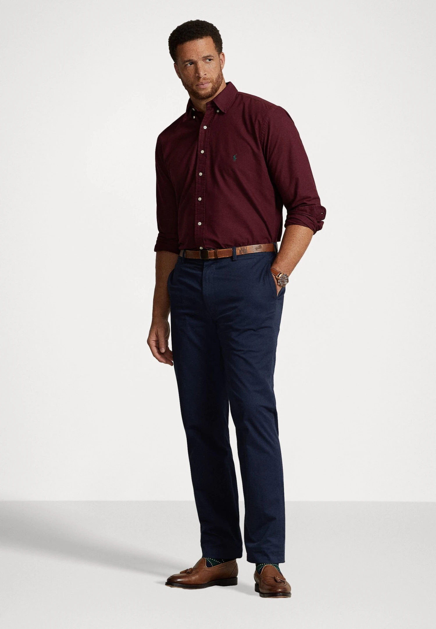 Long Sleeve Sport Shirt - Overhemd - Harvard Wine 4 Long Sleeve Sport Shirt - Overhemd - Harvard Wine - Afbeelding 2