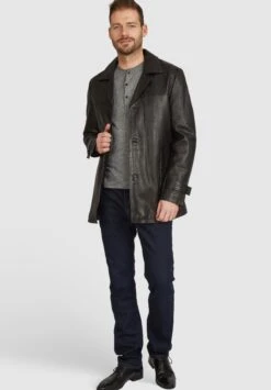 Bugatti Paolo - Halflange Jas - Schwarz -ZALANDO WINKEL bb2cb55942e54a28958179cc31c597e6