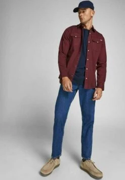 Jack & Jones Jjesheridan L S Noos - Overhemd - Port Royale -ZALANDO WINKEL bbb1570987f240418d5dd2dd12661246