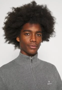 Gant Zip- Vest - Dark Grey Melange -ZALANDO WINKEL bdf05b895ab14bcba2eb7f20c23b6d4e