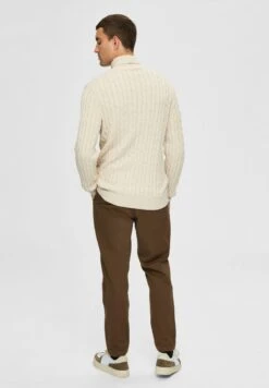 Selected Homme Slhryan Structure Roll Neck - Trui - Bone White -ZALANDO WINKEL bebeed38f64f48c39a991d4c87f767a0