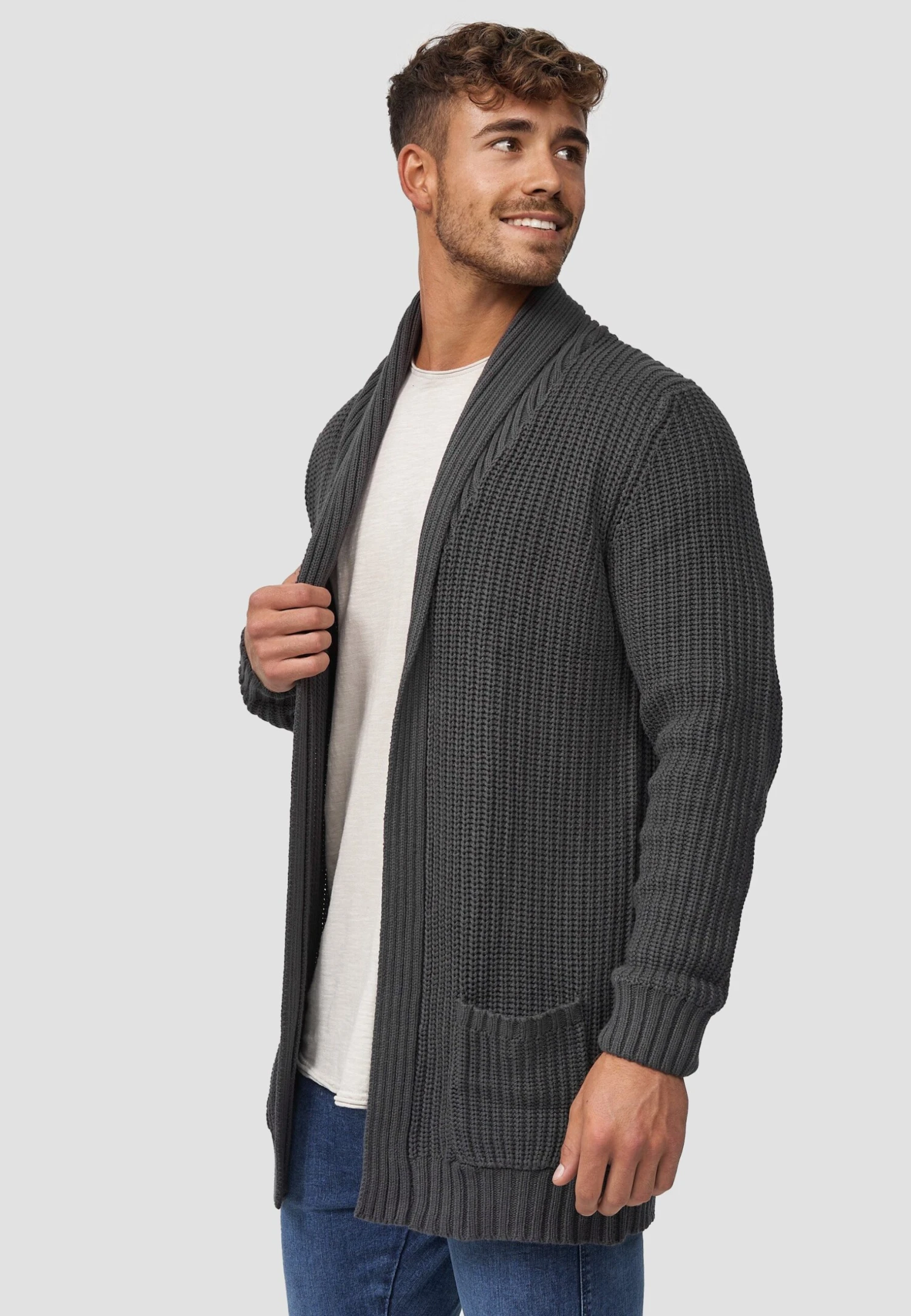 Indicode Jeans Anaheim - Vest - Dk Grey 7 Indicode Jeans Anaheim - Vest - Dk Grey - Afbeelding 5