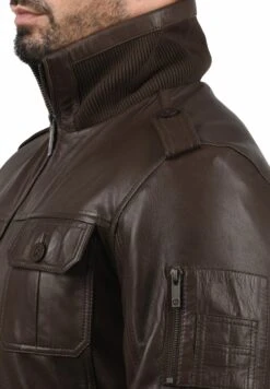 Solid Sdfamash - Leren Jas - Brown -ZALANDO WINKEL c61840e4f18141628b5c9245d9df5d87