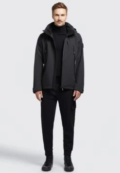 Khujo Adam - Regenjas - Schwarz -ZALANDO WINKEL c6c3549d557e425faf163c733a394af1