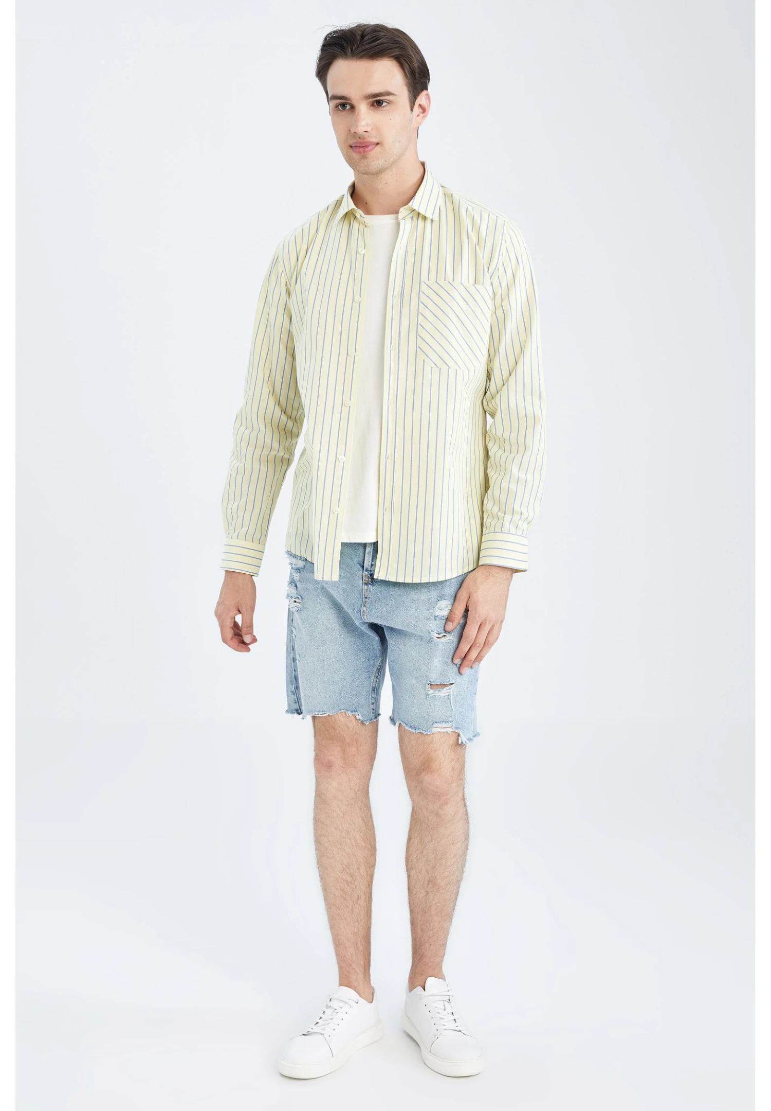 DeFacto Regular Fit - Overhemd - Green 4 DeFacto Regular Fit - Overhemd - Green - Afbeelding 2