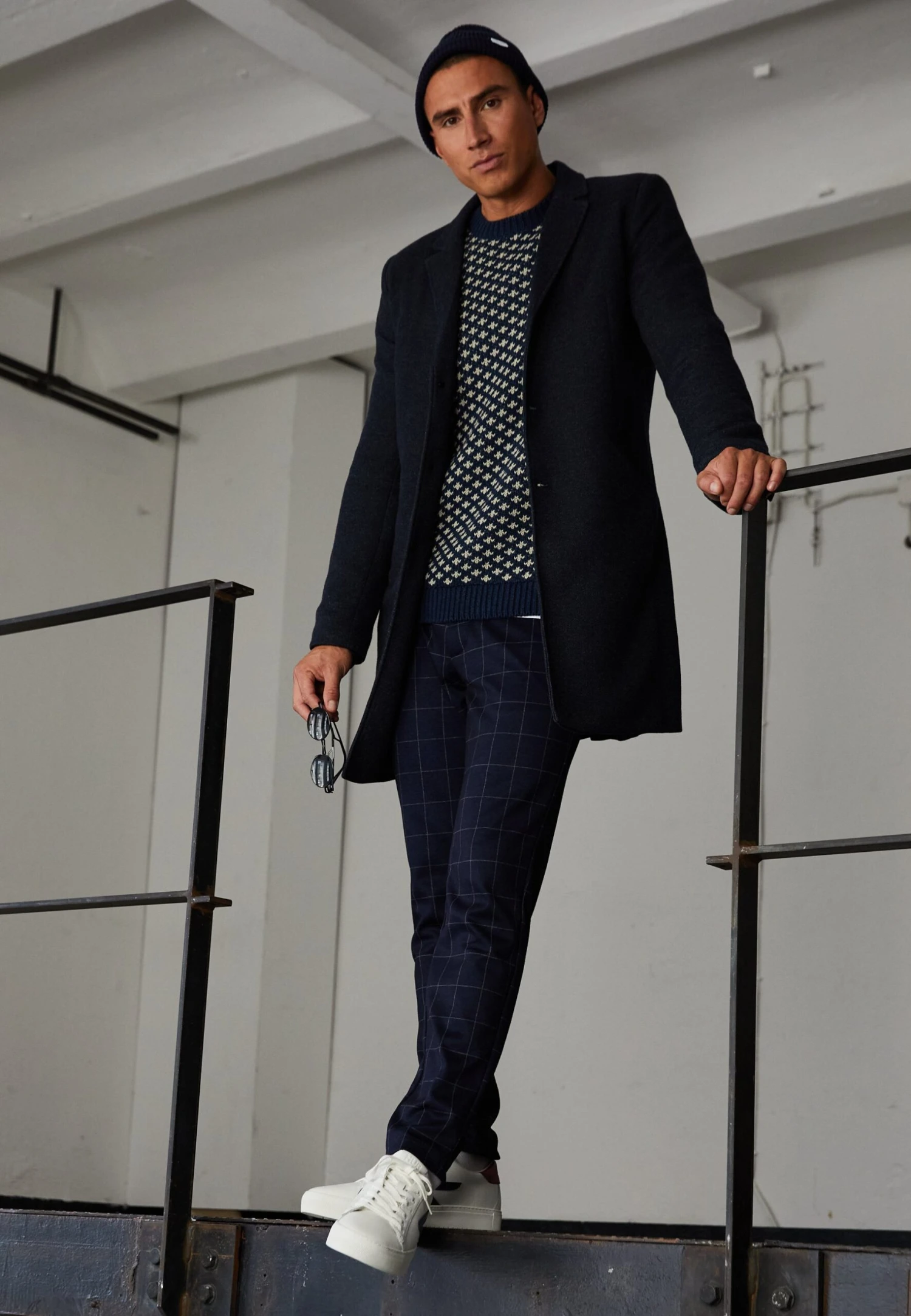 Only & Sons Onsjulian King Coat - Mantel - Night Sky Melange 6 Only & Sons Onsjulian King Coat - Mantel - Night Sky Melange - Afbeelding 4