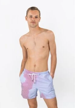 Striped Color Changing Swimshorts - Zwemshorts - Cherry/Blue -ZALANDO WINKEL ca03e8a132234fe9971d7a0a8fd1c712