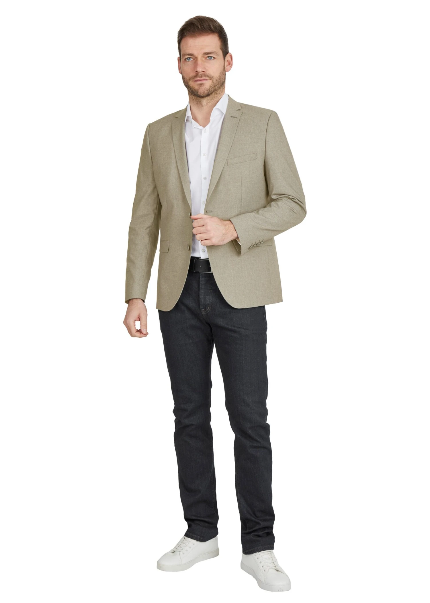 Regular Fit - Blazer - Sand 4 Regular Fit - Blazer - Sand - Afbeelding 2