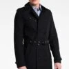 Pier One Trenchcoat - Black -ZALANDO WINKEL ca6015a78a594c8da503176ac1dbb718