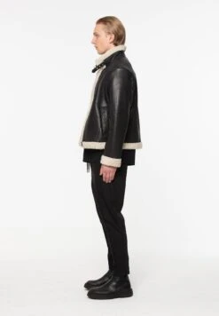 Leren Jas - Schwarz Weiß -ZALANDO WINKEL cbab86fa7b8946e4bf396d4b72a0d38f