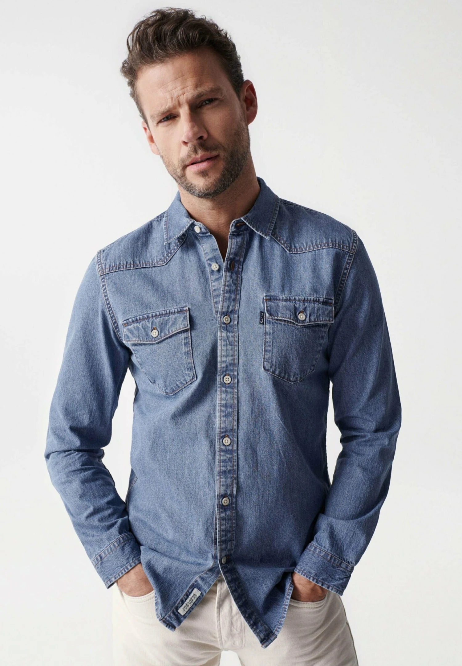 Denmark Slim - Overhemd - Blue 3 Denmark Slim - Overhemd - Blue