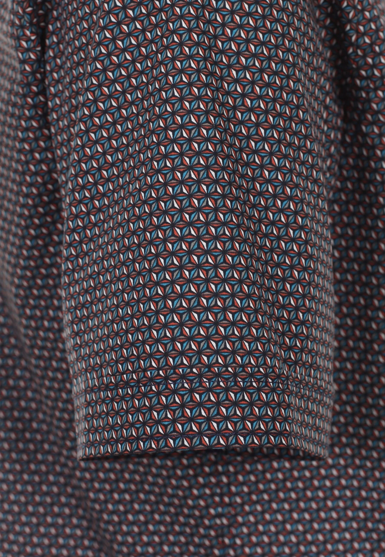 Kurzarm Print Casual Fit - Overhemd - Dunkelorange 6 Kurzarm Print Casual Fit - Overhemd - Dunkelorange - Afbeelding 4