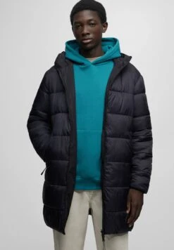 PULL & BEAR Reversible Puffer- Winterjas - Mottled Black -ZALANDO WINKEL d10f2eb6091648debdc36146f9001eef