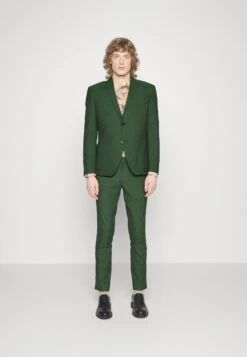 The Fashion Suit Notch Patch Pockets - Kostuum - Green