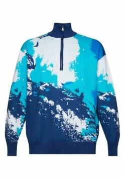 ESPRIT Mit Wellenmuster - Trui - Blue -ZALANDO WINKEL d2f704c2cb374655a47ad7bc206b9736