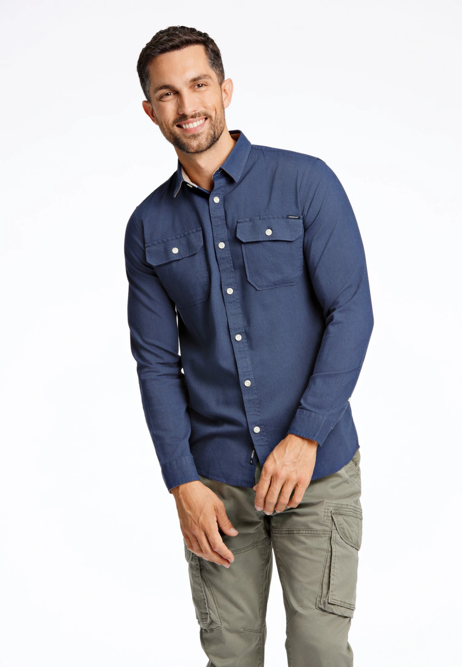 Lindbergh Overhemd - Dk Blue 3 Lindbergh Overhemd - Dk Blue