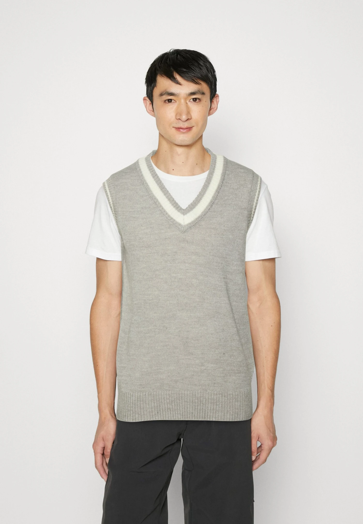 Lindbergh V Neck Slip Over - Trui - Grey 3 Lindbergh V Neck Slip Over - Trui - Grey