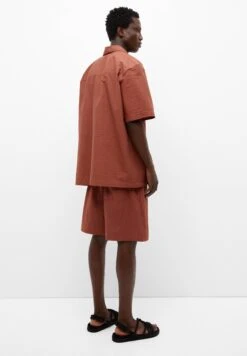 PULL & BEAR Short Sleeve Seersucker - Overhemd - Red -ZALANDO WINKEL d56c709b17e84f2086c69e4260c9b835