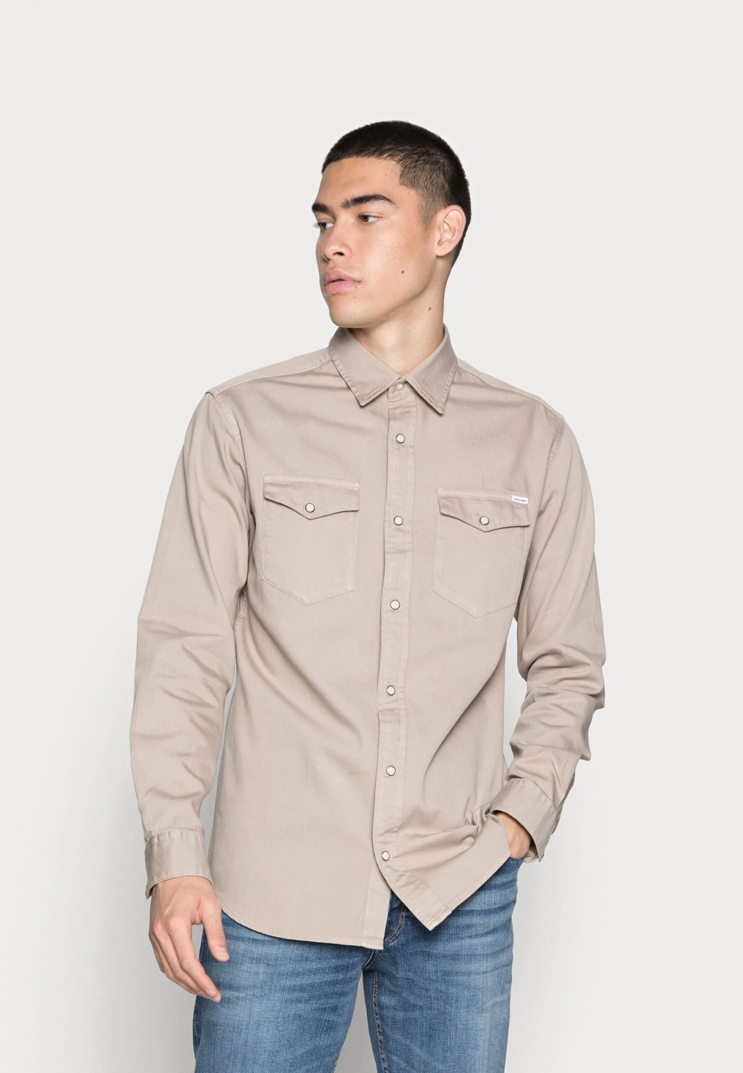 Jack & Jones Jjesheridan L S Noos - Overhemd - Crockery 3 Jack & Jones Jjesheridan L S Noos - Overhemd - Crockery
