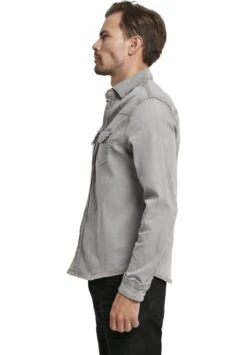Brandit Herren Riley Denimshirt - Overhemd - Grey -ZALANDO WINKEL d59e66a4d90c4467b0c85bd273c3d1cf
