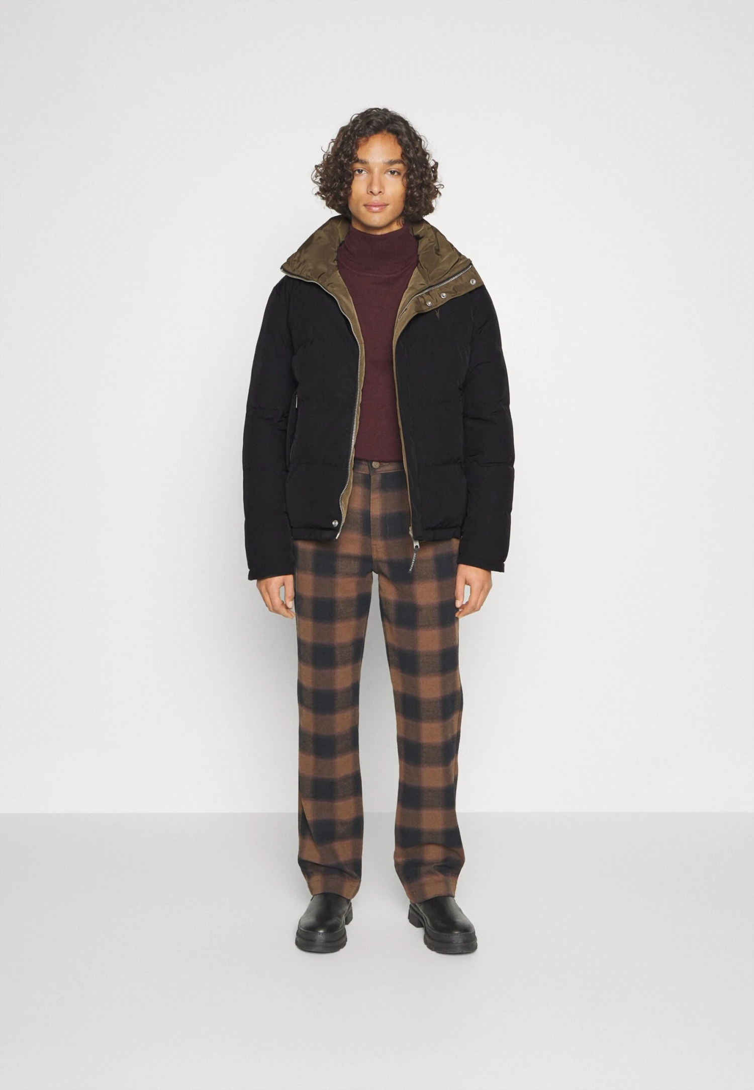 AllSaints Novern- Winterjas - Black/Khaki 4 AllSaints Novern- Winterjas - Black/Khaki - Afbeelding 2